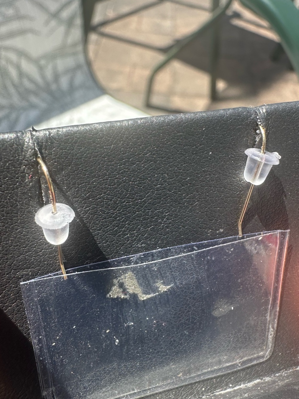 New 14K Solid Gold Pink Quartz Long Dangle Earrings solid 14K gold earrings - Picture 4 of 4